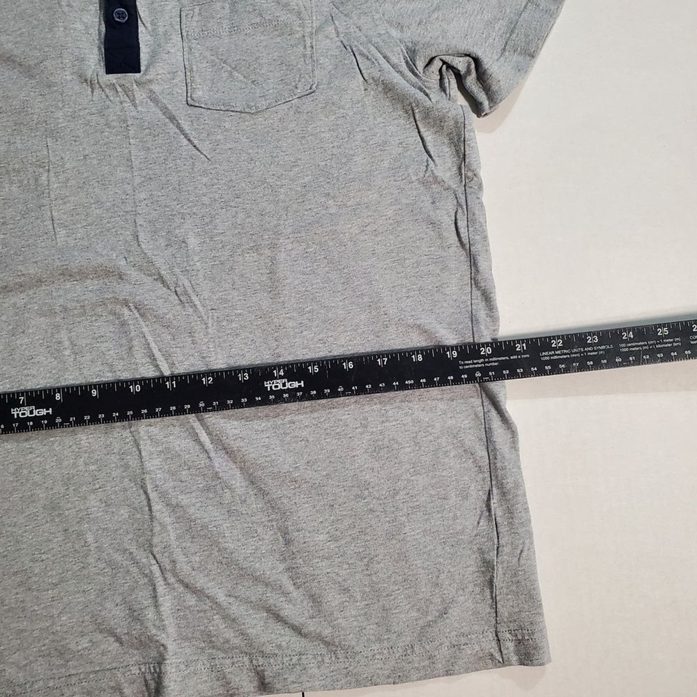 PAJAMAGRAM. Men pajama set, ringer tee with gray jogger pant pj-men. SKU# A-98 - Picture 11 of 16